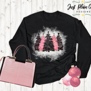 Black N Pink X-Mas Tree's Sweatshirt