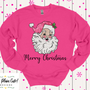 Merry Christmas Sweatshirt (Pink)