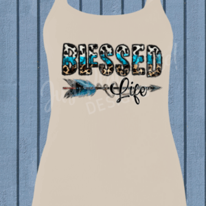 Western Blessed Life Graphic Cami - Cream