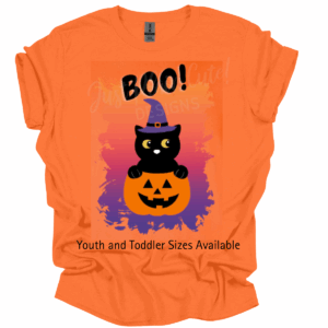 Boo Orange Short-Sleeve Unisex Adult & Children Tee