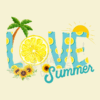 Love Summer Lemon Graphic Cami - Yellow - Image 2