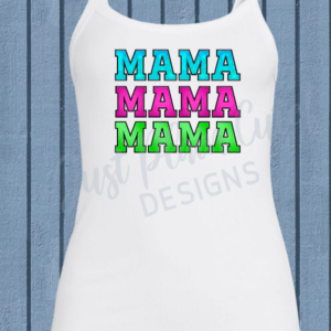 Mama Graphic Cami - White