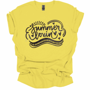 Summer Lovin' Short-Sleeve Yellow Unisex Adult Tee