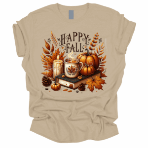 Happy Fall Coffee Short Sleeve Adult Tee