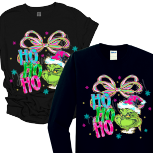 Ho Ho Ho Grinch Short/Long Sleeve Adult Tee