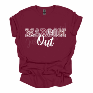 Maroon Out Short Sleeve Adult Tee