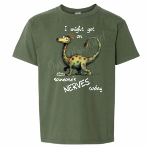 Dinosaur Nerves Short Sleeve Youth/Toddler Tee