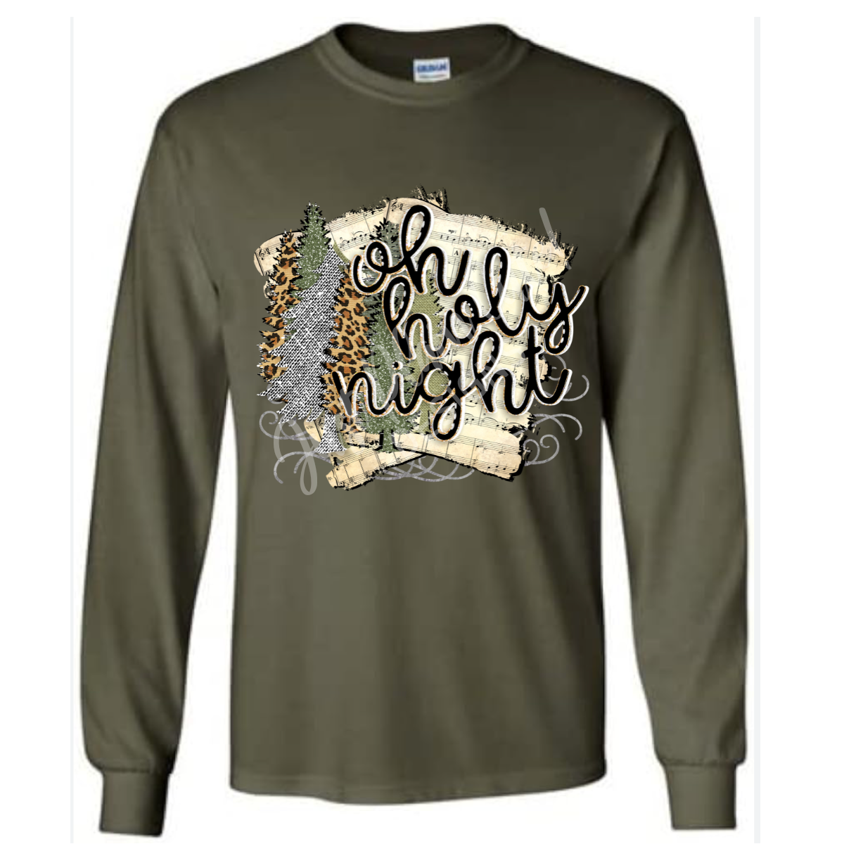 Oh Holy Night Long Sleeve Adult Tee