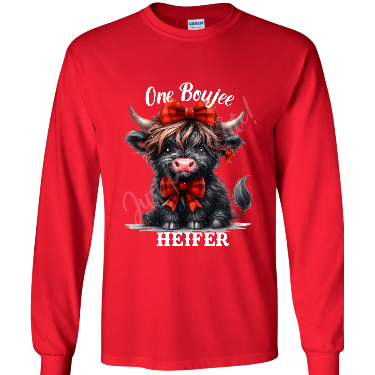 One Boujee Heifer Short/Long Sleeve Adult Tee - Image 3