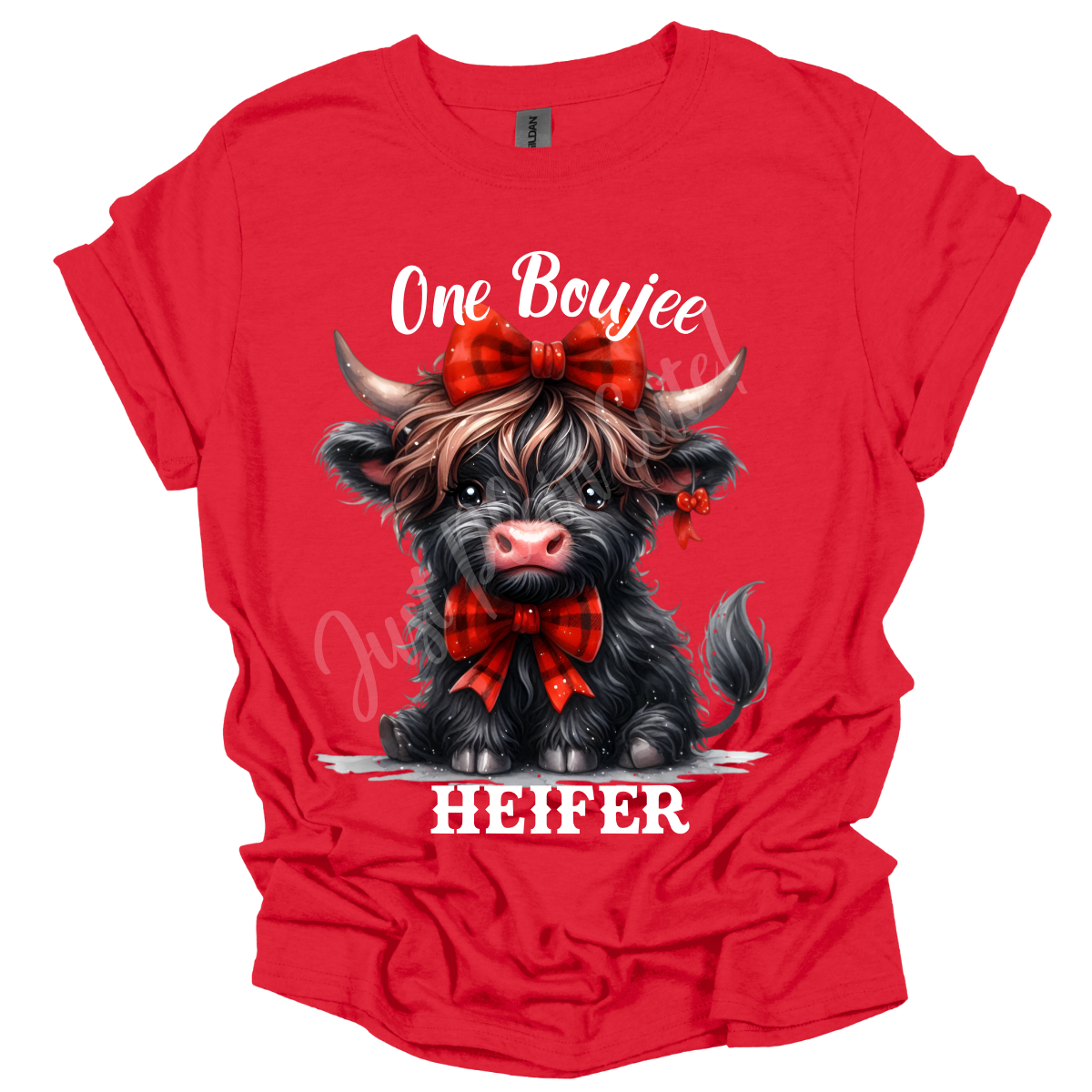 One Boujee Heifer Short/Long Sleeve Adult Tee - Image 2