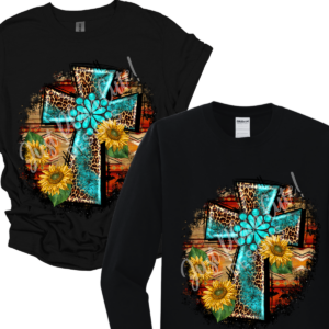 Western Cross Short/Long Sleeve Adult Tee