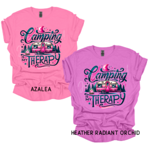 Camping is my Therapy Short Sleeve Adult Tee