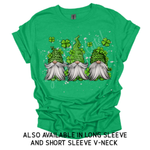 St Patrick Gnomes Irish Green Unisex Adult Tee